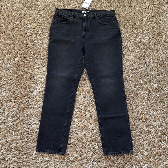 Re/Done 70s Straight High Rise Jeans Black Size 32 - Picture 2 of 8